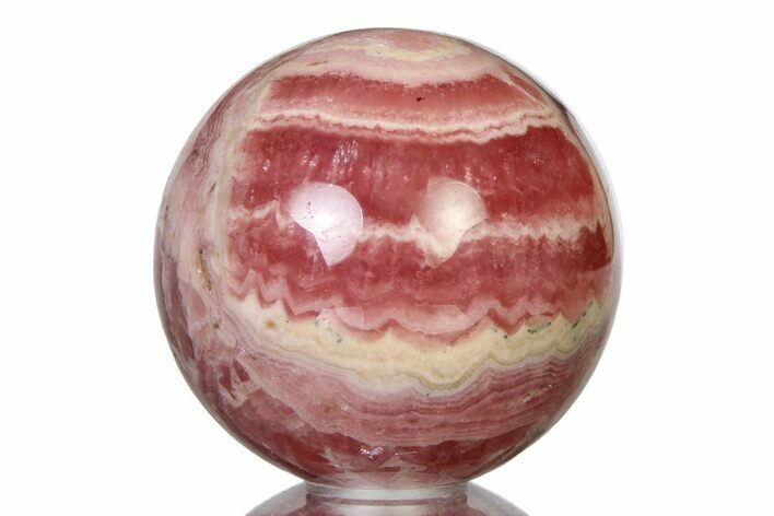 Polished Rhodochrosite Sphere - Argentina #315258